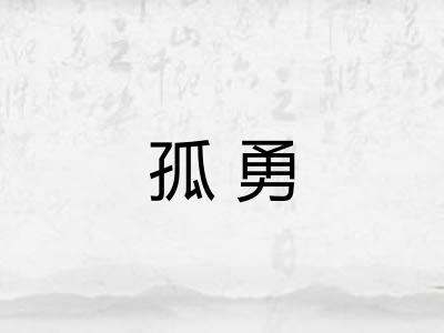 孤勇