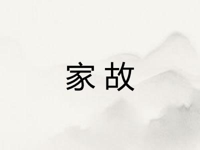 家故