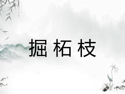 掘柘枝
