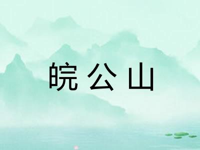 皖公山 皖公山