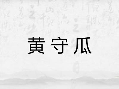 黄守瓜