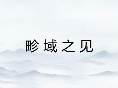 畛域之见