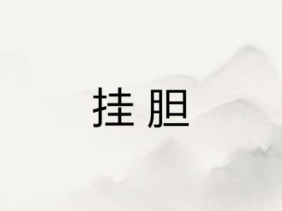 挂胆