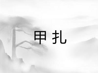 甲扎 甲扎