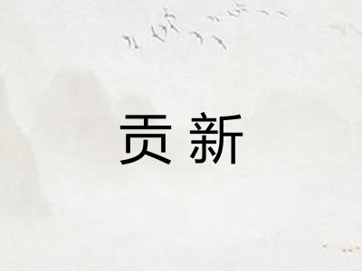 贡新