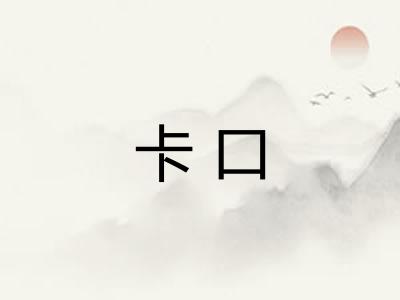 卡口