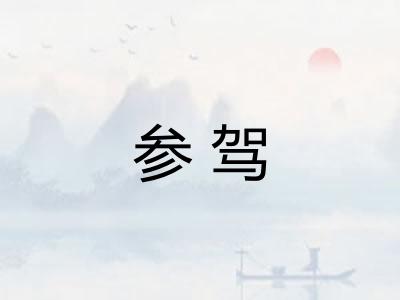 参驾 参驾