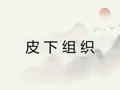 皮下组织