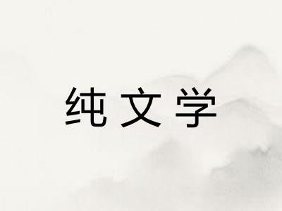 纯文学 纯文学