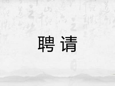 聘请 聘请