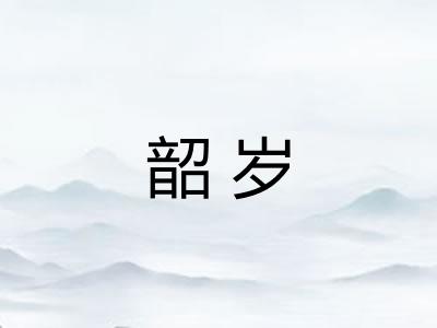 韶岁