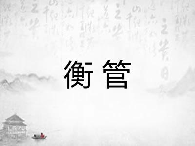 衡管