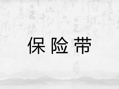 保险带 保险带