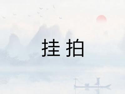 挂拍