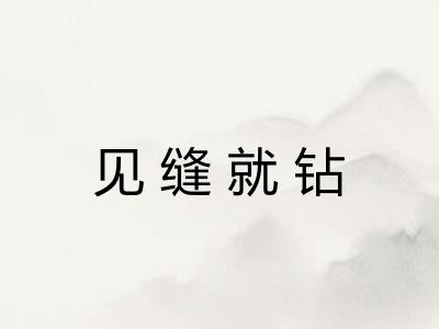见缝就钻 见缝就钻