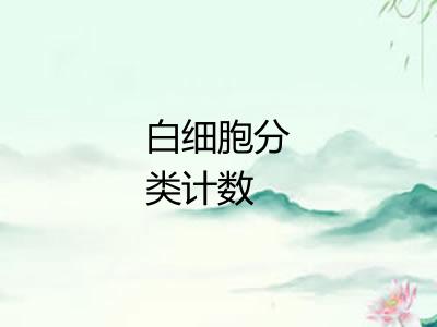 白细胞分类计数