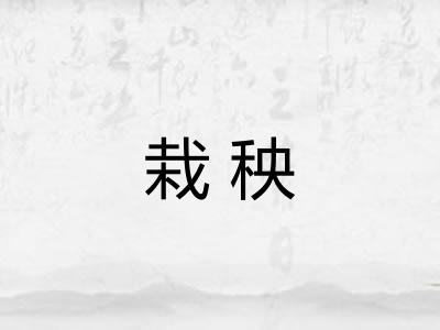 栽秧