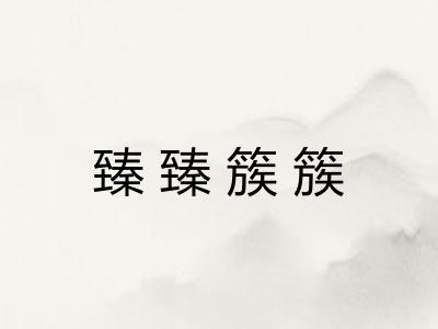 臻臻簇簇