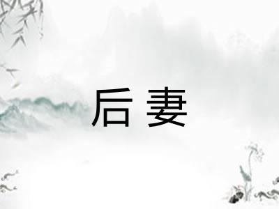 后妻
