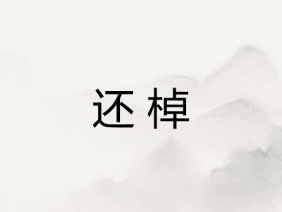 还棹
