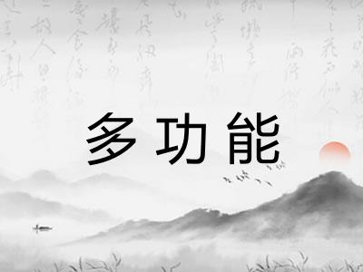 多功能