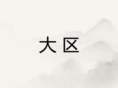 大区 大区