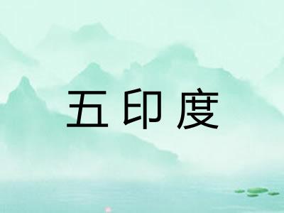 五印度 五印度