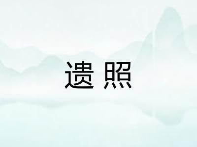 遗照
