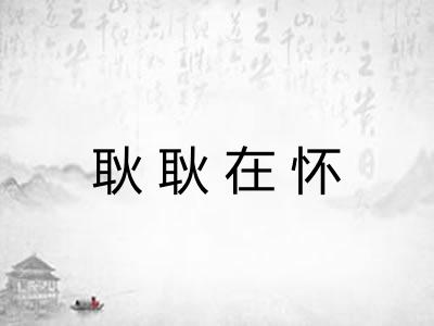 耿耿在怀 耿耿在怀
