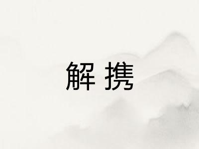 解携 解携