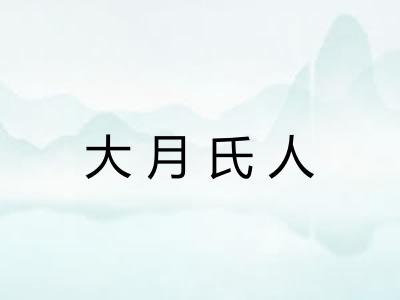 大月氏人 大月氏人