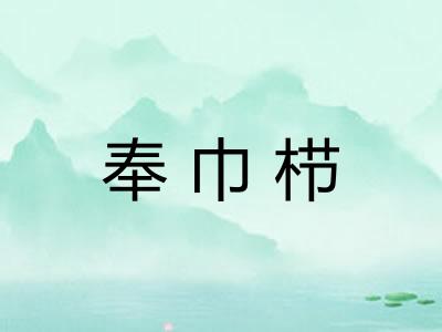 奉巾栉