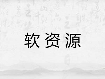 软资源