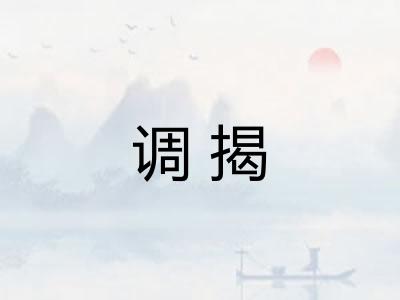 调揭