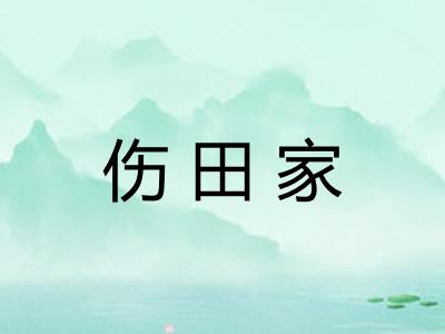 伤田家