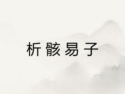 析骸易子