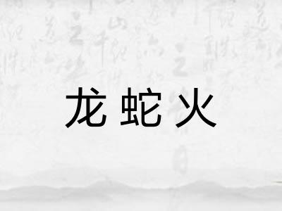 龙蛇火