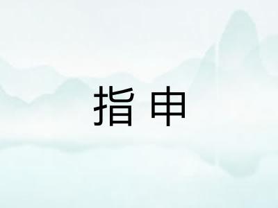 指申