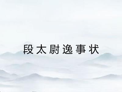 段太尉逸事状
