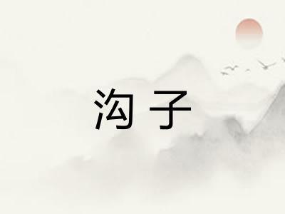 沟子