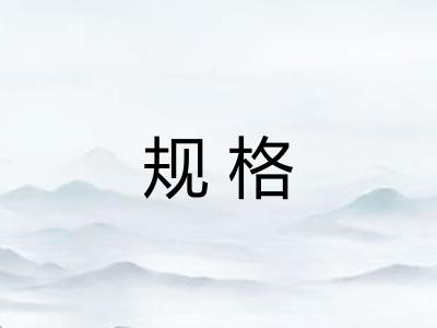 规格
