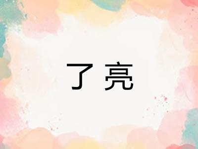 了亮