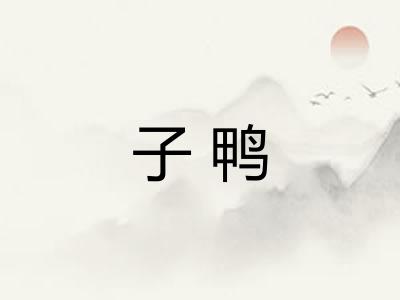 子鸭