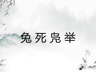 兔死凫举