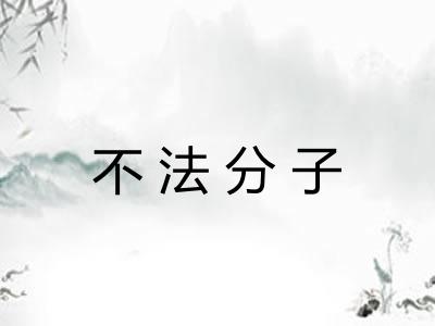 不法分子