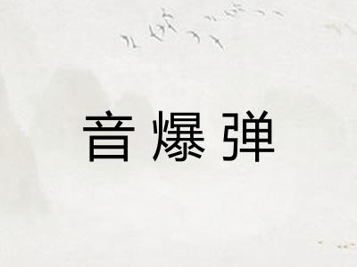 音爆弹