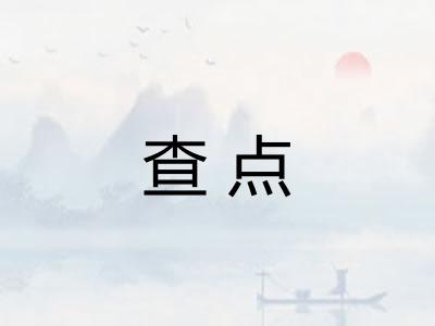 查点