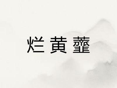 烂黄虀 烂黄虀