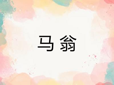 马翁