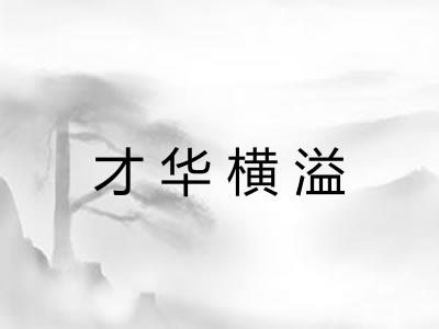 才华横溢 才华横溢